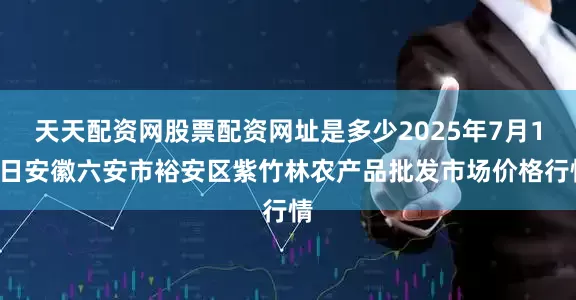 天天配资网股票配资网址是多少2025年7月16日安徽六安市裕安区紫竹林农产品批发市场价格行情